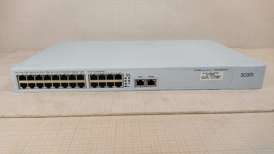 210-013-001 Коммутатор управляемый 3COM SuperStack 3 Switch 4200 26-Port 3C17300A #2