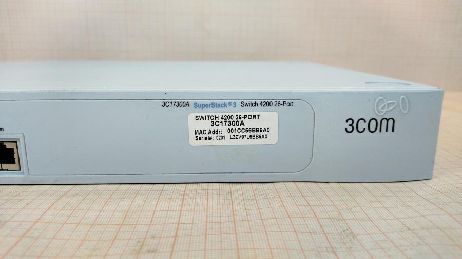 210-013-001 Коммутатор управляемый 3COM SuperStack 3 Switch 4200 26-Port 3C17300A #3