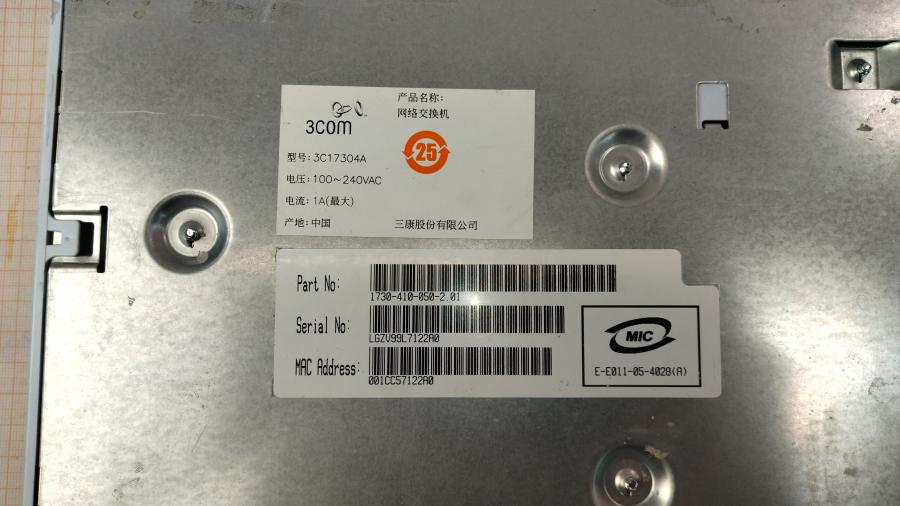 210-014-001 Коммутатор управляемый 3COM SuperStack 3 Switch 4200 28-Port 3C17304A #15