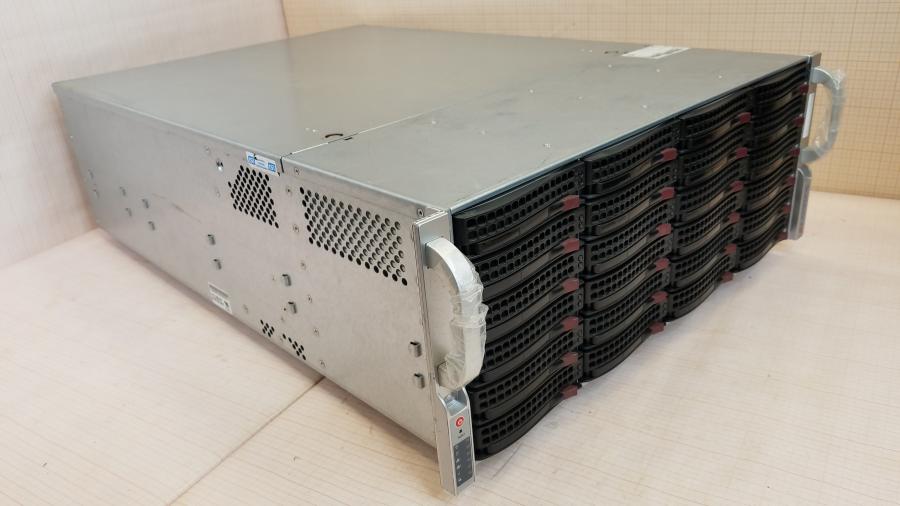 Хламада. CSE 846 4u. Supermicro x9dri-f. AOC-s2308l-l8e. CSE 846 4u 2.5 RHDB