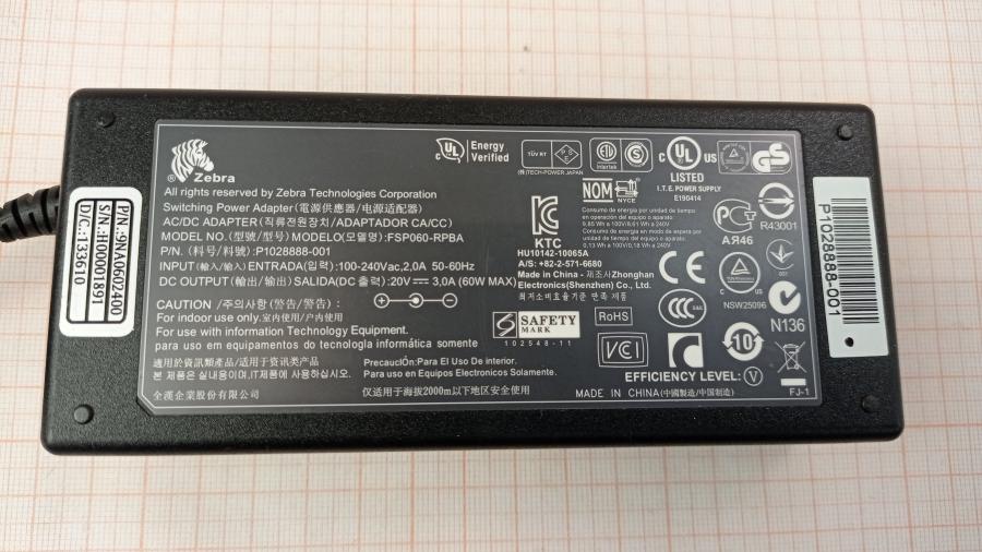 111-595-001 БП для термопринтера Zebra FSP060-RPBA #8