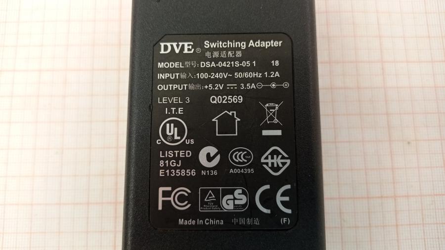 111-611-001 БП для мониторов DVE DSA-0421S-05 #8