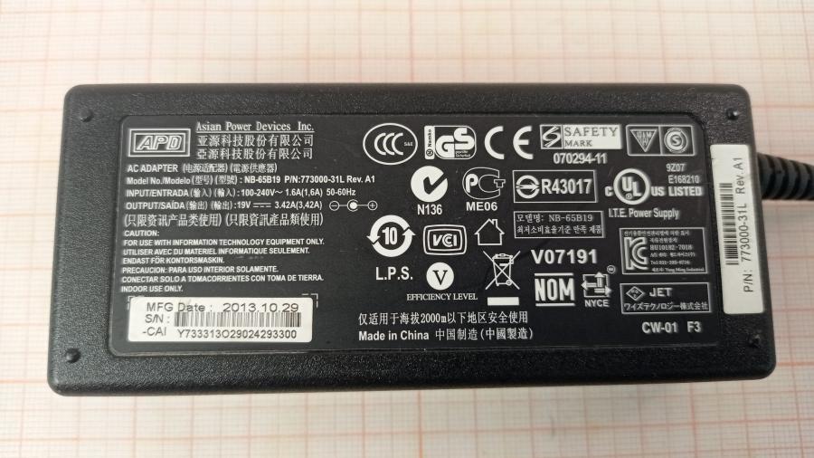 111-665-001 БП для мониторов APD NB-65B19 #8