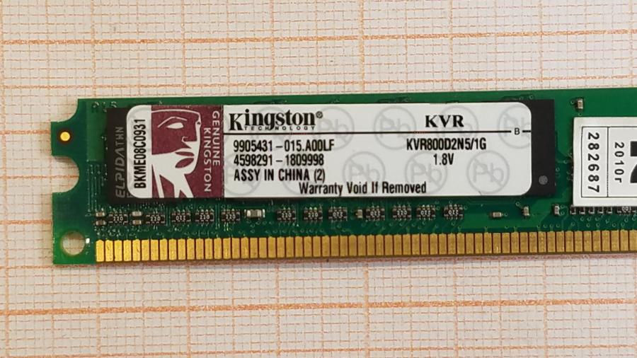 210-049-002 DDR2 DIMM KINGSTON KVR800D2N5/1G #2
