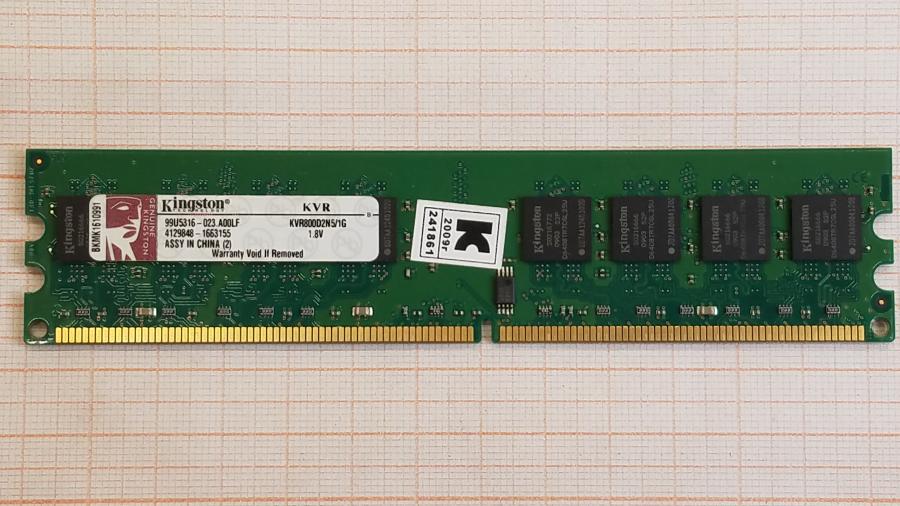 210-050-001 DDR2 DIMM KINGSTON KVR800D2N5/1G #1
