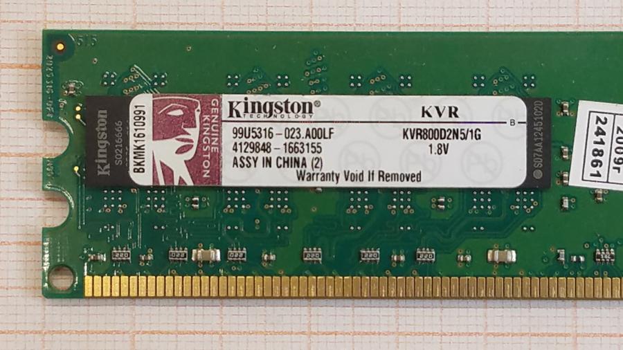 210-050-001 DDR2 DIMM KINGSTON KVR800D2N5/1G #2