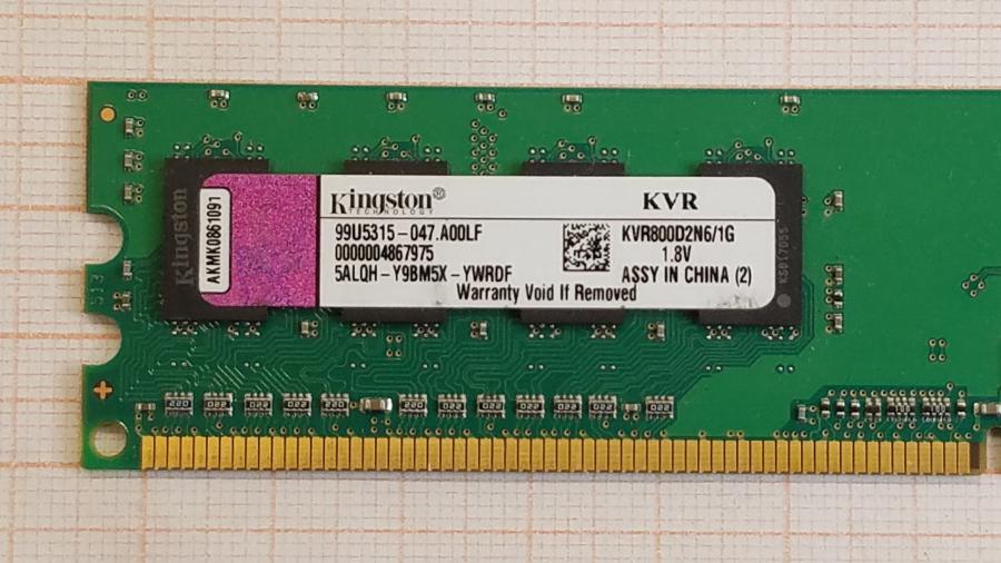 210-051-001 DDR2 DIMM KINGSTON KVR800D2N6/1G #2