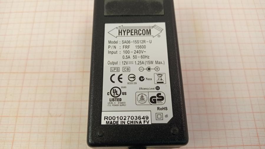 111-096-001 БП для платежного терминала HYPERCOM SA06-15S12R-U #8