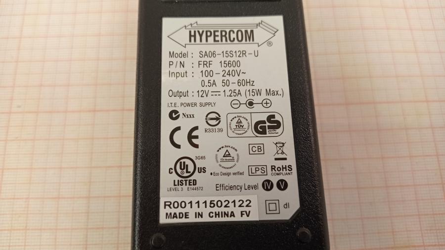 111-096-002 БП для платежного терминала HYPERCOM SA06-15S12R-U #8