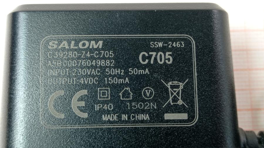 111-756-001 БП для телефонов SALOM C39280-Z4-C705 #8