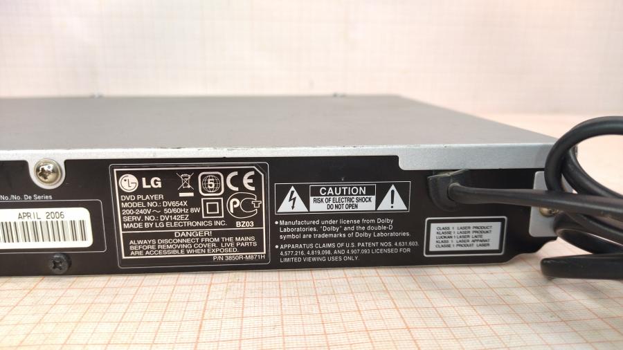157-038-001 DVD Плеер LG DV654X #12