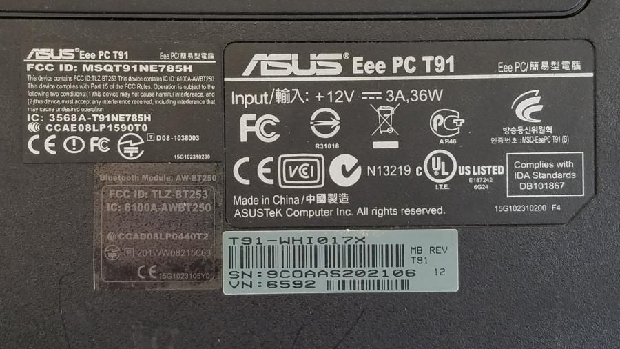 210-058-001 Нетбук ASUS Eee PC T91 #12
