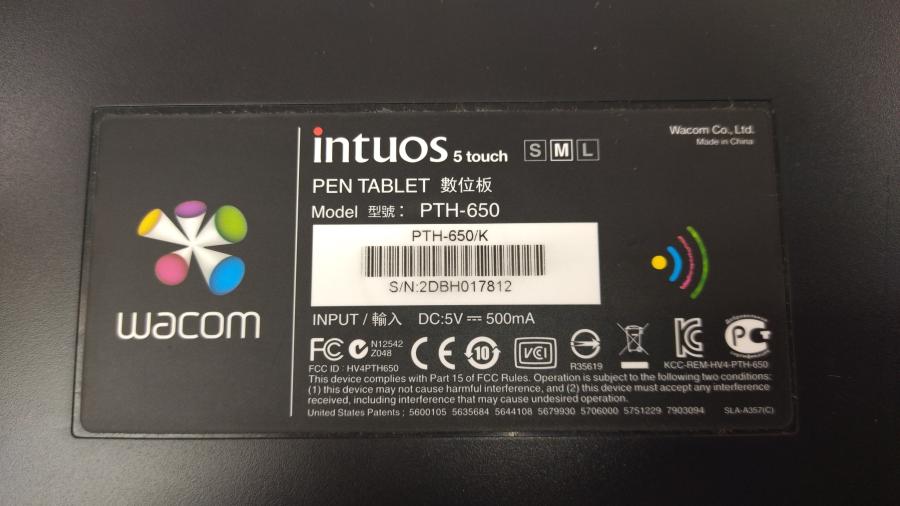 149-314-001 Графический планшет WACOM Intuos 5  TOUCH M PEN TABLET PTH-650 #10