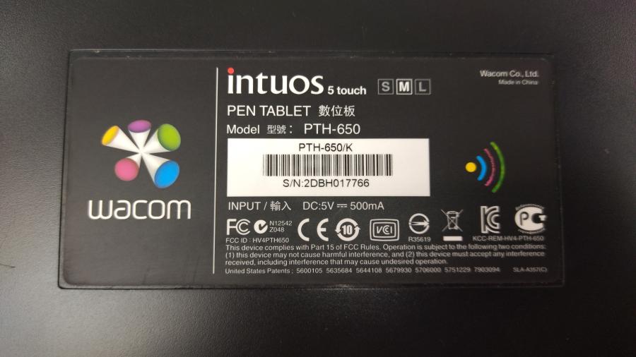 149-314-002 Графический планшет WACOM Intuos 5  TOUCH M PEN TABLET PTH-650 #10