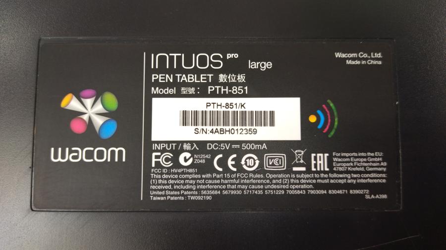 149-316-004 Графический планшет WACOM  Intuos Pro Large PEN TABLET PTH-851 #10