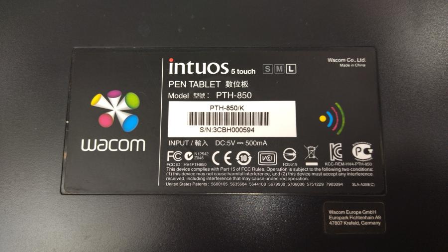 149-317-003 Графический планшет WACOM Intuos 5 Touch L PEN TABLET PTH-850 #10