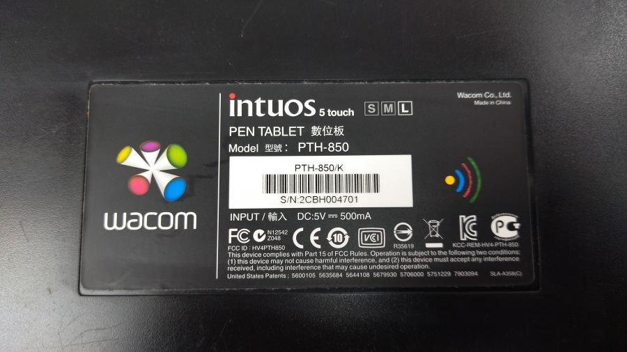 149-317-005 Графический планшет WACOM Intuos 5 Touch L PEN TABLET PTH-850 #10