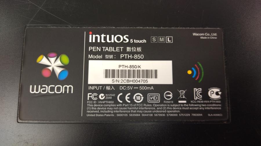 149-317-006 Графический планшет WACOM Intuos 5 Touch L PEN TABLET PTH-850 #10