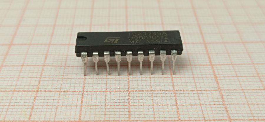 066-081-001 Усилитель  низкой частоты STMicroelectronics TDA7245A (TDA7245) #1