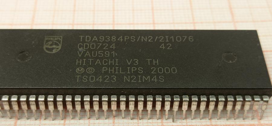 066-073-001 Видеопроцессор ТВ PHILIPS TDA9384PS/N2/2i1076 HITACHI V3 TH #2