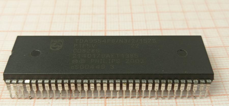 066-074-001 Видеопроцессор ТВ PHILIPS TDA9554PS/N3/2/1575 (Thomson) #2