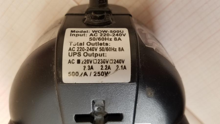 210-061-001 Источник бесперебойного питания Powercom WOW-500U #6