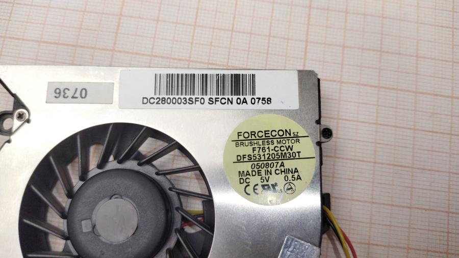 165-727-001 Fan CPU  DFS531205M30T #4
