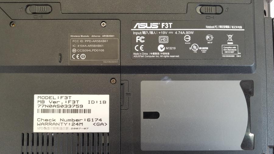 089-048-016 Ноутбук ASUS F3T #10