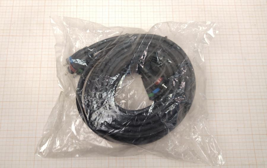 111-906-001 RCA audio cable  5m/2x3RCA BL #1