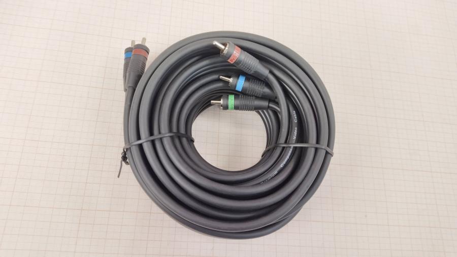 111-906-001 RCA audio cable  5m/2x3RCA BL #2