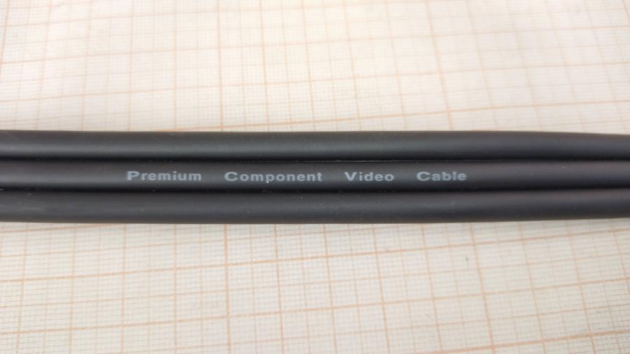 111-906-001 RCA audio cable  5m/2x3RCA BL #4