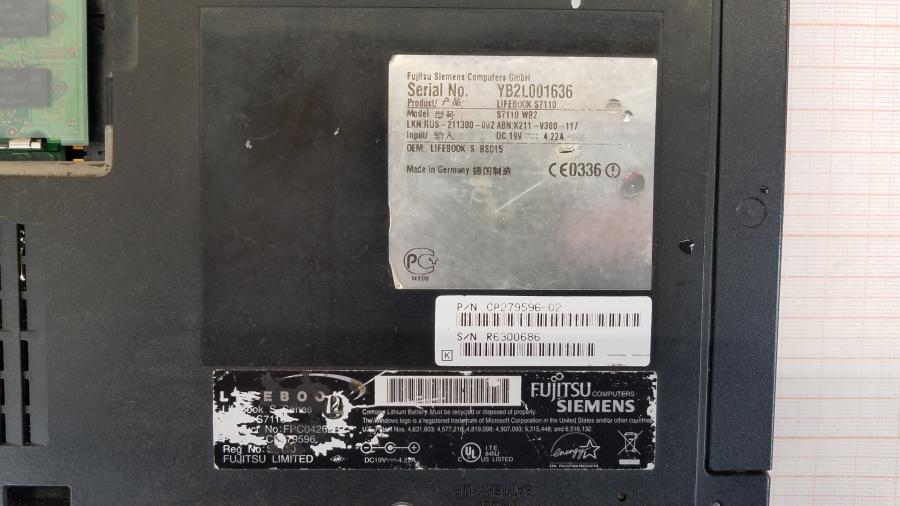 113-007-022 Ноутбук FUJITSU-SIEMENS S7110 #10