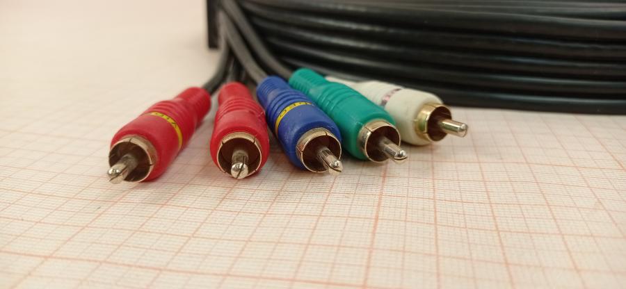 111-908-001 RCA audio cable  5m/2x5RCA #5