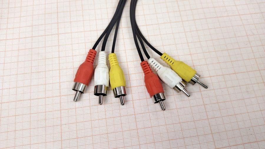 111-918-001 RCA video cable  1.5m/2x3RCA #2