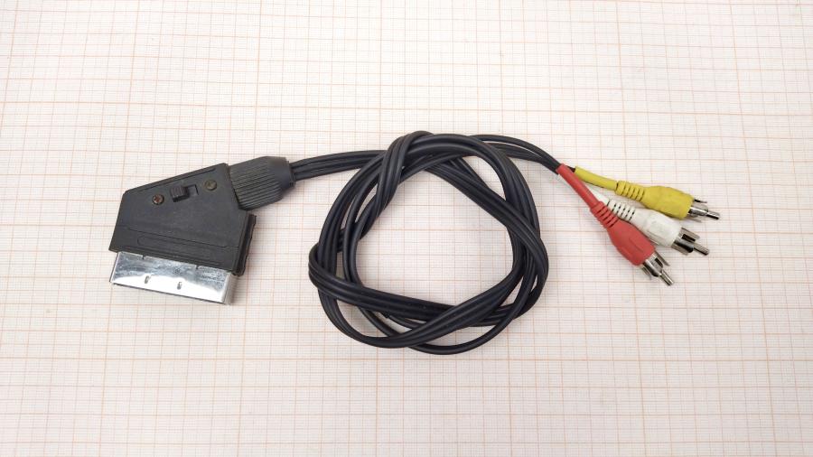 111-919-001 RCA video cable  1.2m/SCART-3RCA #1