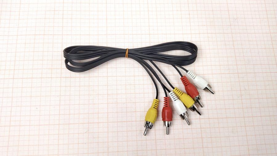 111-922-001 RCA video cable  1m/2x3RCA #1
