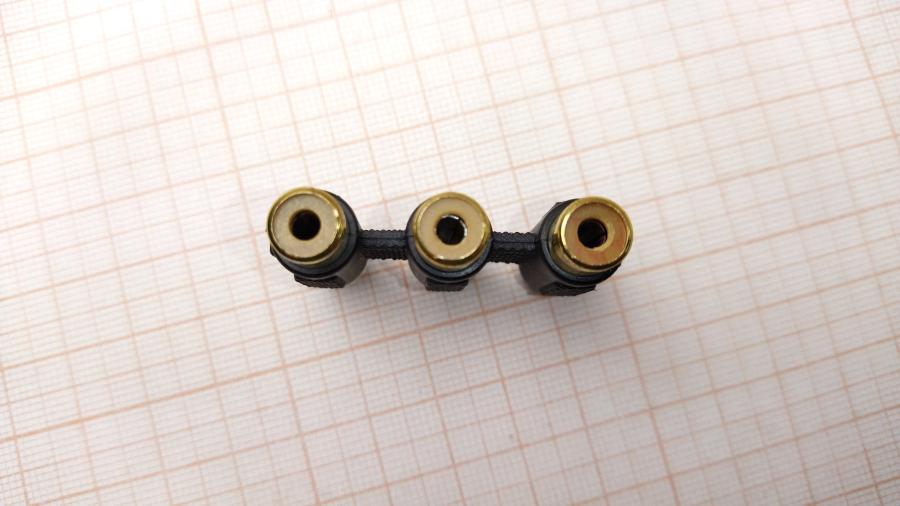 111-926-001 RCA переходник  3RCA(F)х3RCA(F) #3