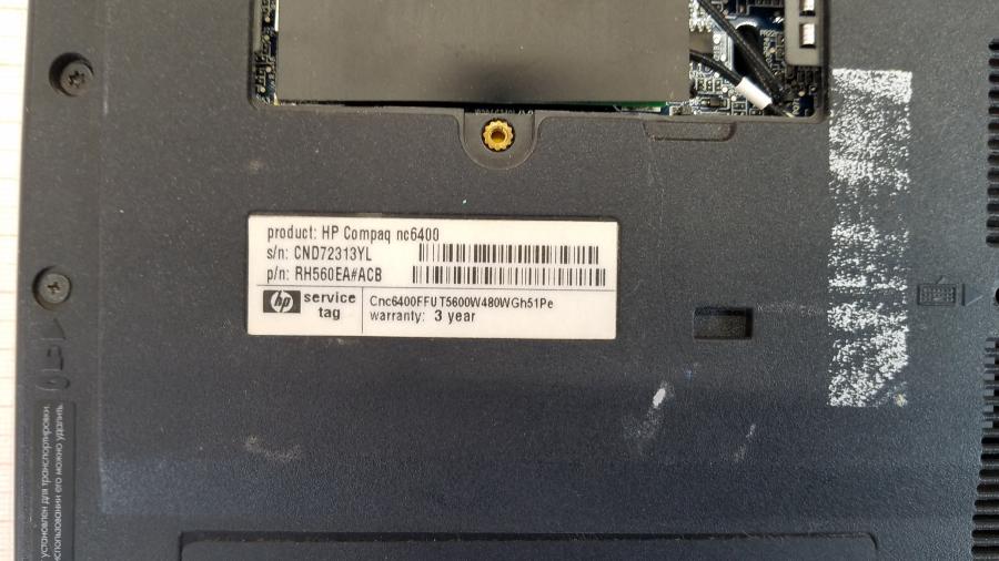 071-015-006 Ноутбук HP COMPAQ nc6400 #11