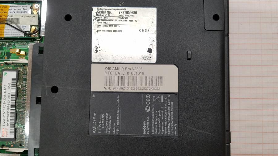 088-073-001 Ноутбук FUJITSU-SIEMENS AMILO Pro V3505 #12