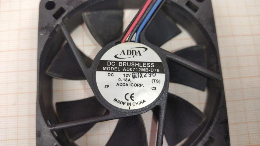 165-747-001 Вентилятор ADDA AD0712MB-D76 #2
