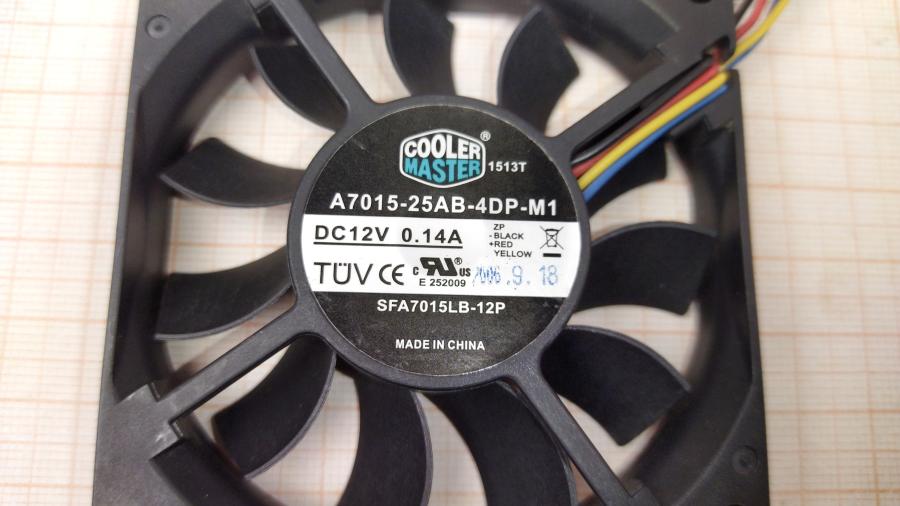 165-748-001 Вентилятор COOLER MASTER A7015-25AB-4DP-M1 #2