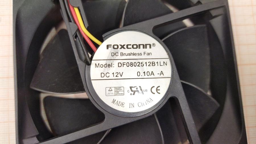 165-751-001 Вентилятор FOXCONN DF0802512B1LN #3