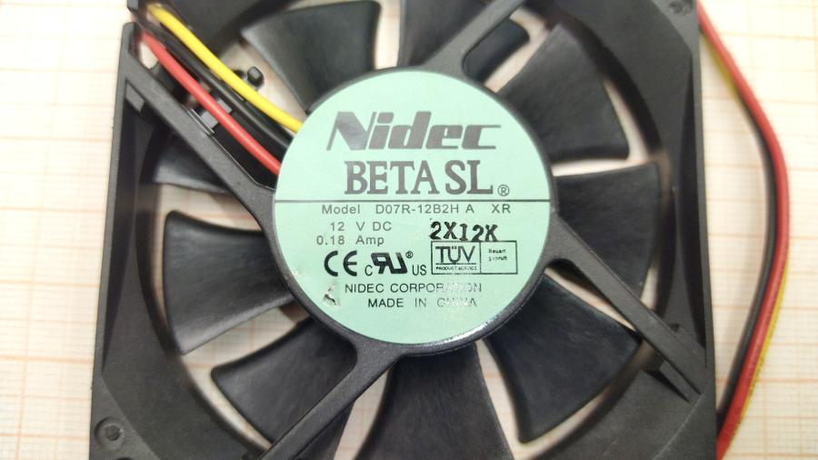 165-754-001 Вентилятор NIDEC D07R-12B2H #2