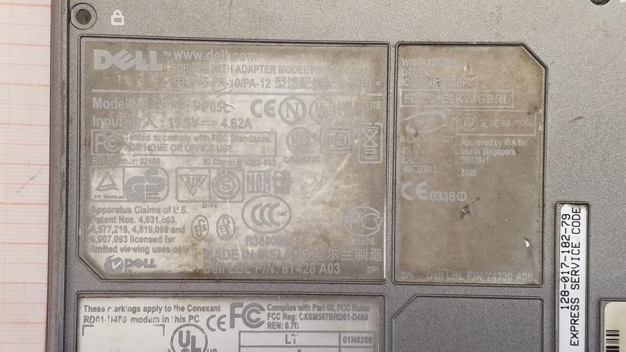 089-153-021 Ноутбук DELL Latitude D600 PP05L #12