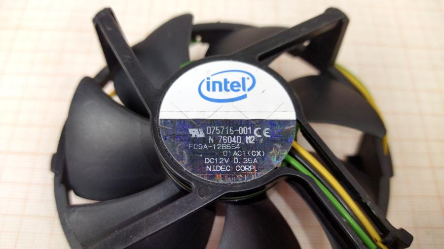 165-763-001 Вентилятор INTEL F09A-12B6S4 #2