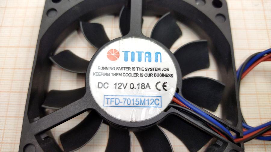 165-772-001 Вентилятор TITAN TFD-7015M12C 12V-0.18A #2