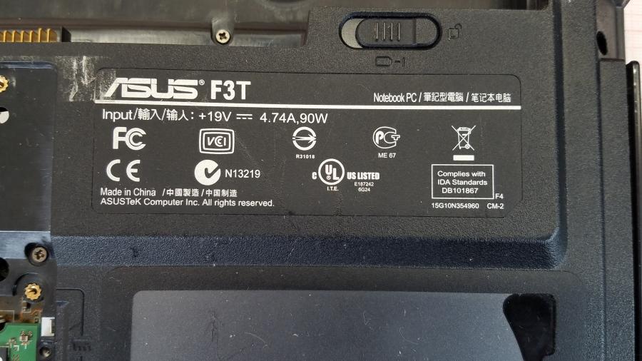 089-048-026 Ноутбук ASUS F3T #12