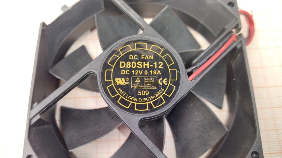165-777-001 Вентилятор  D80SH-12 (2Pin) #2