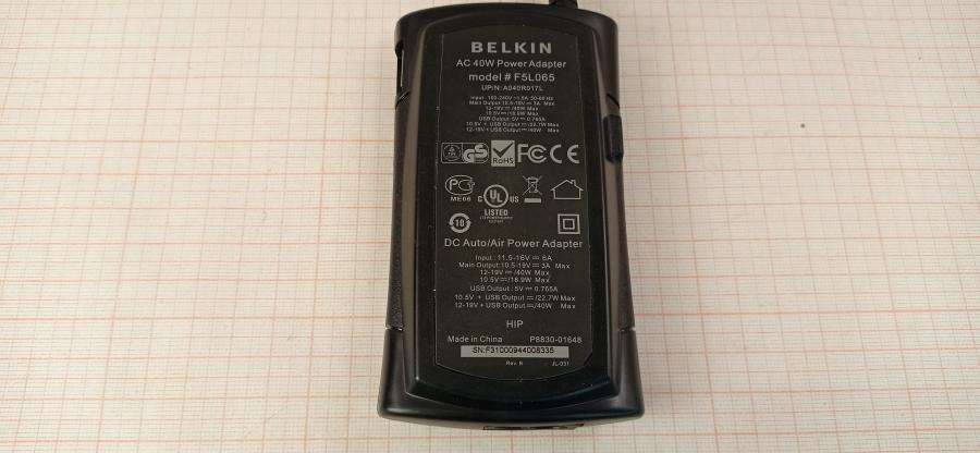 165-778-001 БП для ноутбука BELKIN F5L065 #7