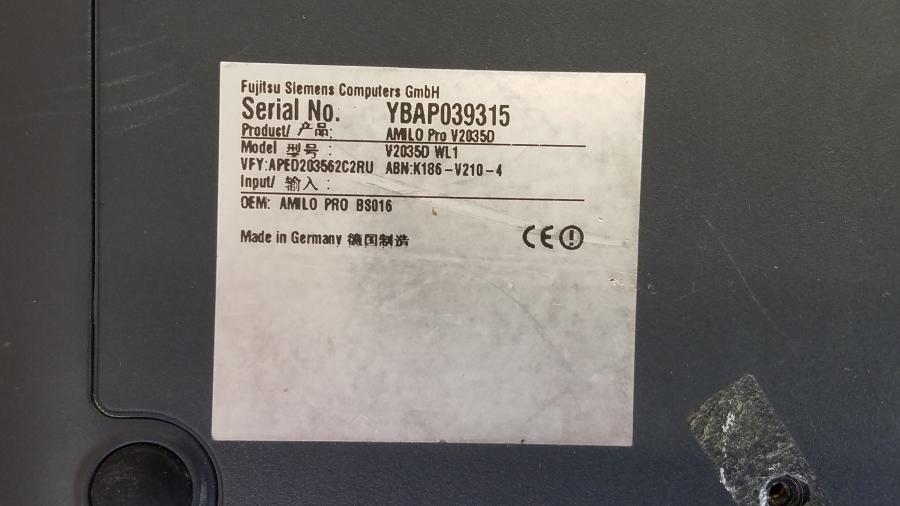 088-021-001 Ноутбук FUJITSU-SIEMENS AMILO Pro V2035 #14